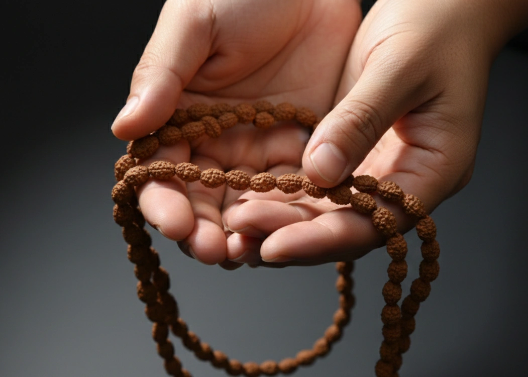 Small Bead Rudraksha Mala 108 Beads